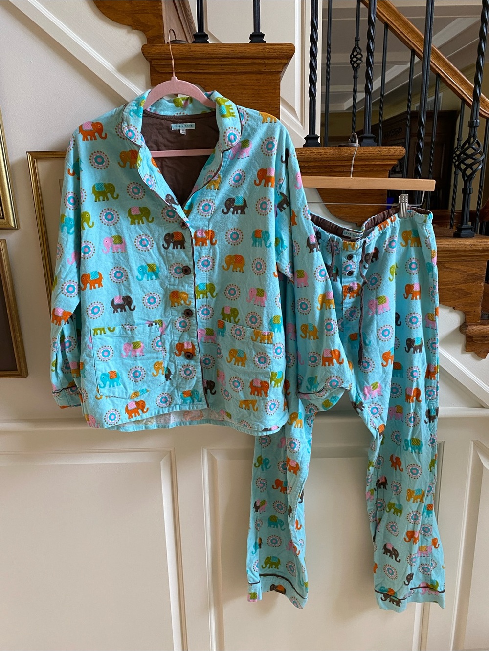 Star and Skye Flannel Pajama Sheep Set